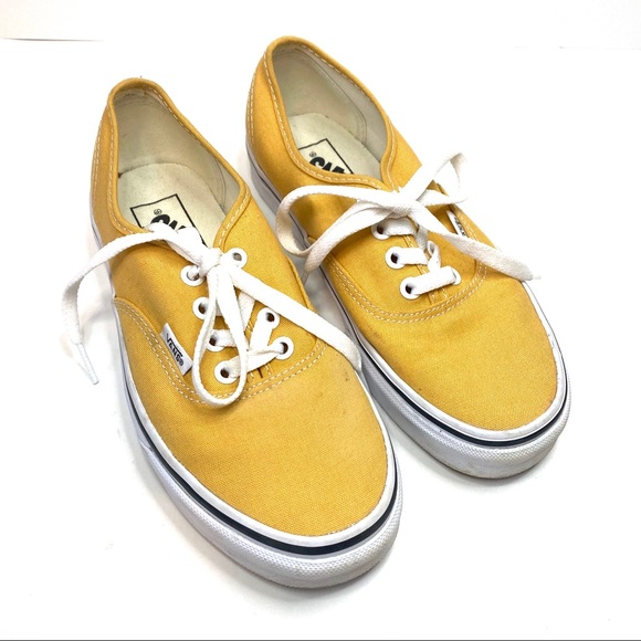 mustard yellow low top vans